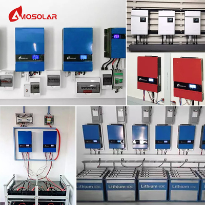 OEM unterstützt Amosolar 5kw 48v Off-Grid-Solarsystem mit Wifi und Mppt-Ladegerät 13KG