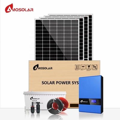 angepasste 1kw 3kw 5kw Full Solar Power Off-Grid System Kit für Stromunterstützungsfunktion