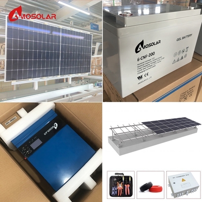 angepasste 1kw 3kw 5kw Full Solar Power Off-Grid System Kit für Stromunterstützungsfunktion