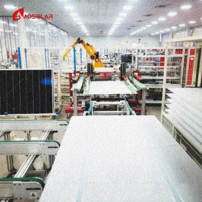 Anodisierte Aluminiumlegierungsrahmen 410W Schindelfeldsolarkollektoren PV-Modul für Solardachkollektoren
