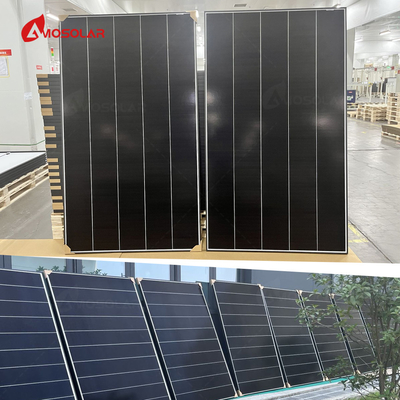 Anodisierte Aluminiumlegierungsrahmen 410W Schindelfeldsolarkollektoren PV-Modul für Solardachkollektoren