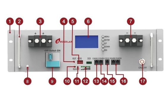 48V 200AH LiFePO4 Batterie LFP Batterie 10kwh Stromwand für Off-Grid Solarsystem