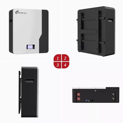 Amosolarbatterie 48V 100Ah LifePO4 Hv Lithium-Ionen-Batterie mit langer Lebensdauer