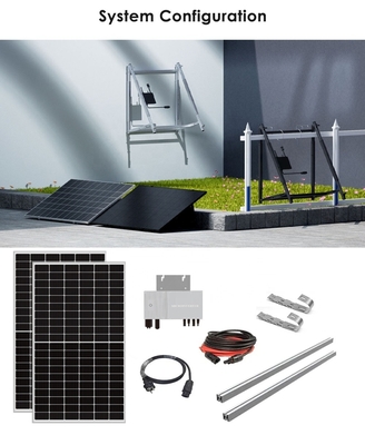 Amosolar Solar Europe Warehouse 600W 800W Balkon Solaranlagen-System Systemintegration