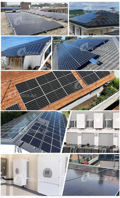 Amosolar Wohn-Hybrid-On-Off-Grid-Solarsystem Speicherung von Energie-Strom-System für das Haus