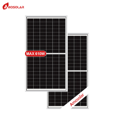 Schnittstelle IP68 Amosolar 120 Solarzellen 580w 585w 595w 600w 610w Solaranlage
