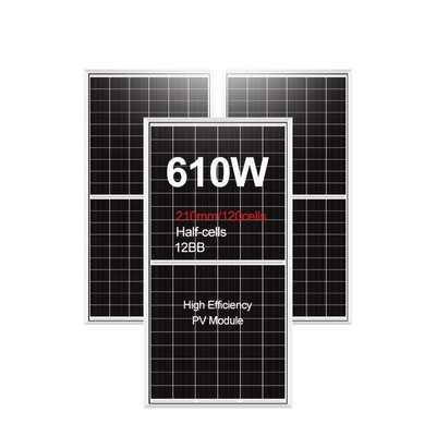 Amosolar hochenergetische Energieeffizienz Solarmodule 595w 600w 605w