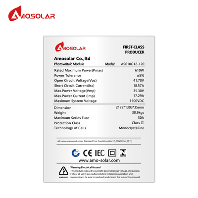 Anpassungsfähiges Solarpanel 580W 590W 600W 610W mit Zertifikat und Zellgröße 210mmx210mm