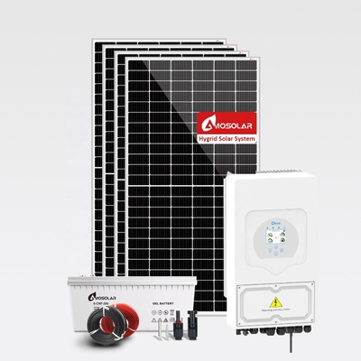 MPPT-Controller Amosolar 5kw 10kw Hybrid-Solar-Panelsystem mit wiederaufladbarer Batterie