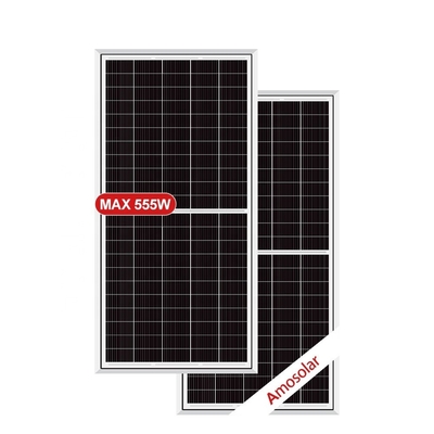 Amosolar Mono 535w-555w Solaranlagen mit 182mm PERC Halbzellen Akzeptieren OEM-Bestellungen