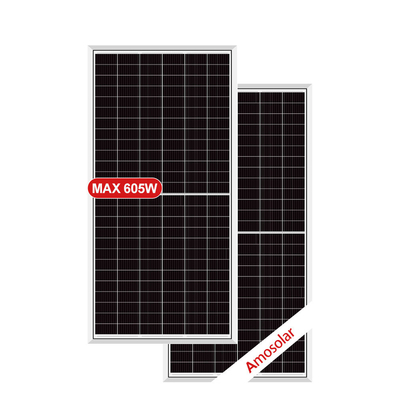 Mono-Solarzelle IP68 Nennverbindungsbox 575w 605w Watt PV-Modul Halbzell-Solarpaneel