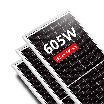 Mono-Solarzelle IP68 Nennverbindungsbox 575w 605w Watt PV-Modul Halbzell-Solarpaneel