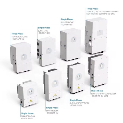 Sun-6k-sg05lp1-eu und Sun-12k-sg04lp3-eu Solar Powerr Hybrid-Inverter geeignet für Heim