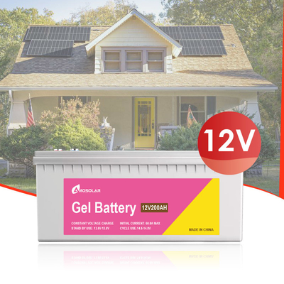 Amosolar 12V 24V 50Ah 100Ah 150Ah 200Ah 250Ah 500Ah Gel-Typ-Batterie OEM/ODM akzeptiert