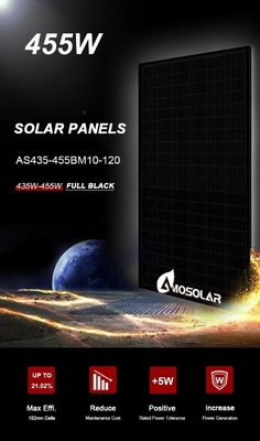 Amosolar 440W 450W 460W 1000W Monokristallines Solarpanel mit IP68-Kennungsbox