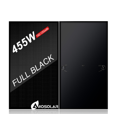 Amosolar 410w 420w 430w 550w All Black N-Typ-Solarkollektor mit einer Effizienz von 21%