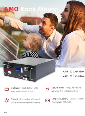5kwh 10kwh 15kwh Smart Energiespeicher für Haushalte Lithiumbatterien mit 100Ah Kapazität