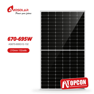 Amosolar 210mmx210mm monokristalline Solarmodule mit N-TYPE-Zellgröße