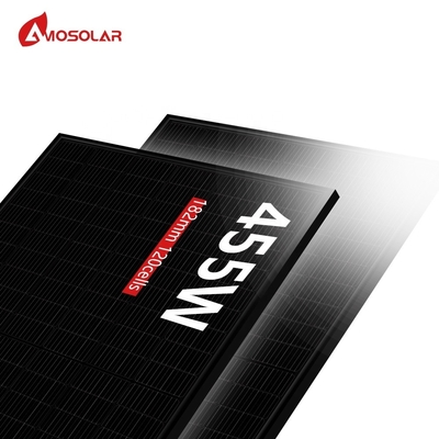 IP68-Qualifizierte Verbindungskiste Amosolar 440w 445w 450w 455w Halbzellen Vollschwarz PV-Modul