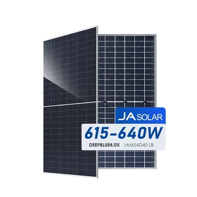 CE TUV IEC Zertifiziert Vollschwarz Bifacial 620W N-Typ Monocrystalline JA Solarpanel