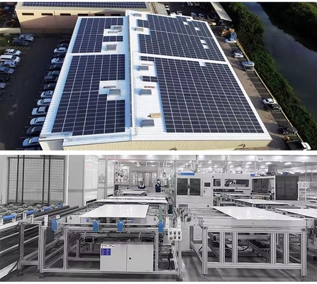 EU-Vorrat Longi Hi MO 6 Solarmodule 590W 600W N Typ Anodisierter Aluminiumrahmen