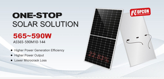 182mm 590W N-Typen-Monokristallines Solarpanel mit Schnellversand von Amosolar