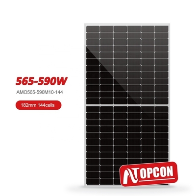 Amosolar Halbschnitt 182mm Zelle 565w 570w 575w 580w 585w 590w Photovoltaik-Panel für das Sonnensystem