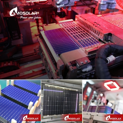 Amosolar Halbschnitt 182mm Zelle 565w 570w 575w 580w 585w 590w Photovoltaik-Panel für das Sonnensystem