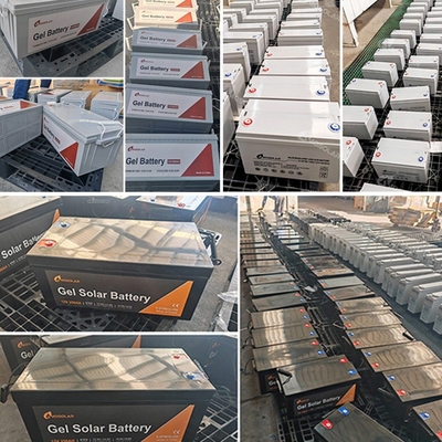 12V/24V/36V/48V Amosolar-Blei-Säure-Gel-Batterie 100ah 200ah für Off-Grid-Solarsystem