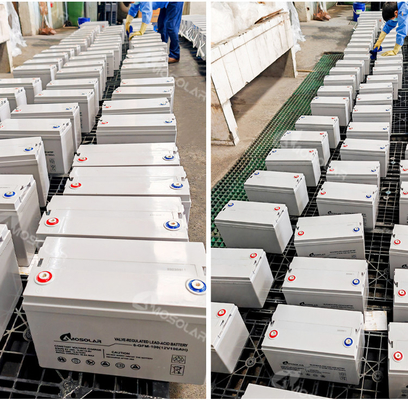 Amosolar Solarbatterie 12V Gel 100Ah 150Ah 200Ah 250Ah zur Speicherung bei Raumtemperatur