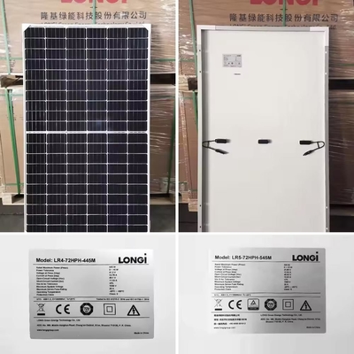 Longi 580W 585W 590W Solarpanel Portable Power System mit HJT-Solarzelle der Klasse A