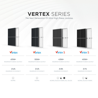Trina Vertex 435W 500W 550W 600W 670W Monokristalline Solarzellen Photovoltaikmodul Eu