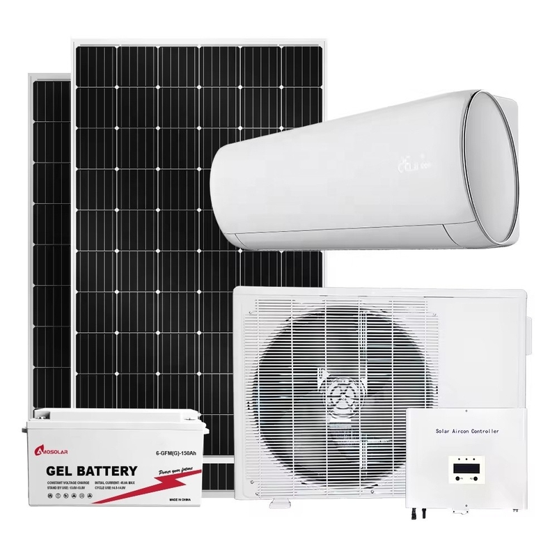 Solar AC Dc Hybrid Inverter Klimaanlage für Heimkühlung Kapazität 9000btu Komplett-Set
