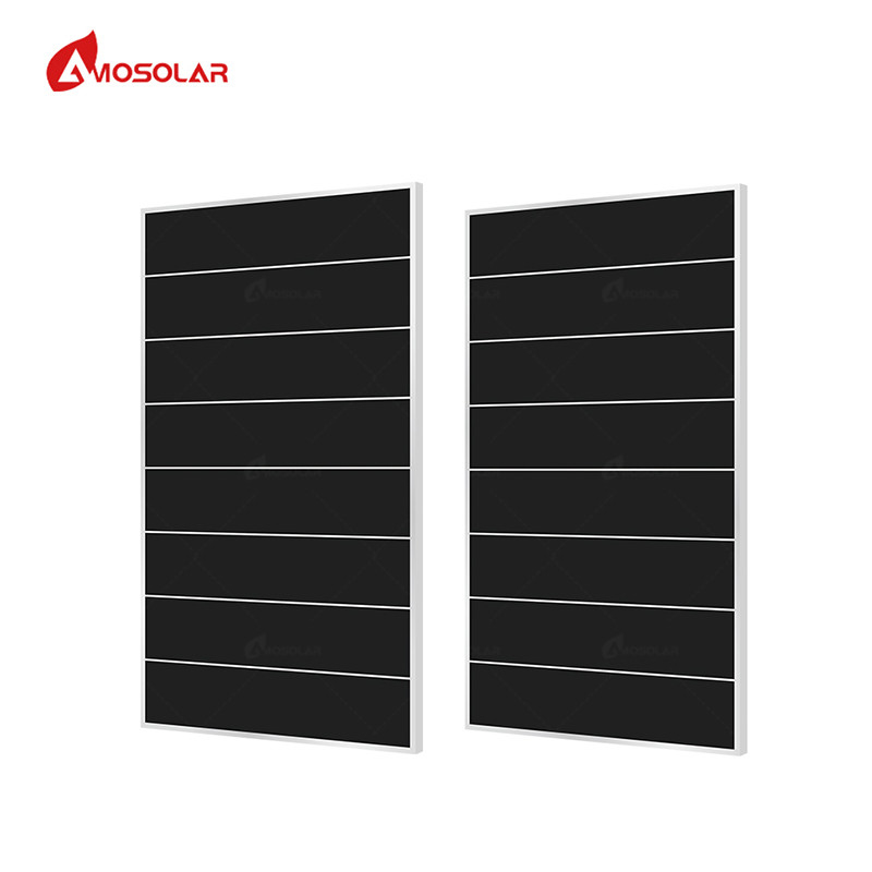 Anodisierte Aluminiumlegierungsrahmen 410W Schindelfeldsolarkollektoren PV-Modul für Solardachkollektoren