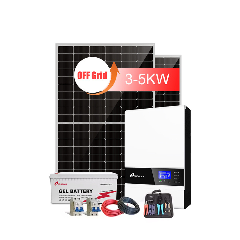 All in einem 1,5 kW off-grid Solarsystem mit monokristallinen Silizium-Panels