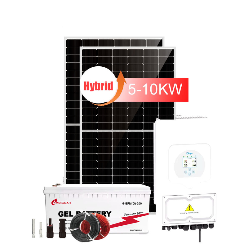 6kw Hybrid Solarenergie-System für Zuhause mit 3kw On-Off-Grid und 30kw Windenergie-Speicher