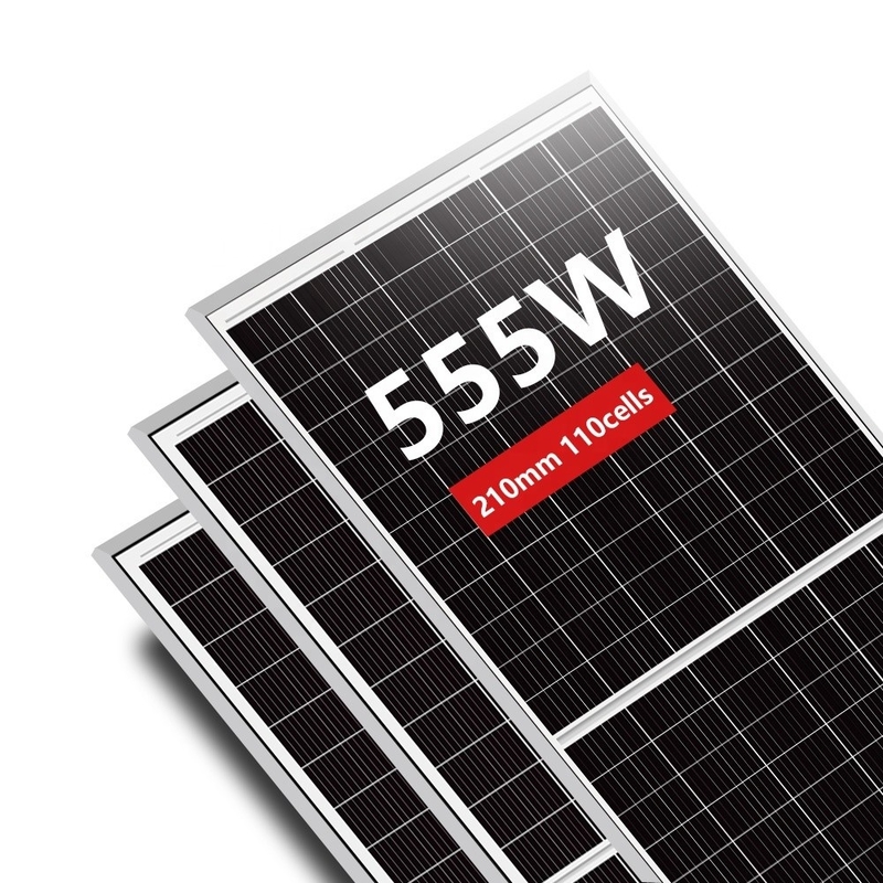 Amosolar Mono 535w-555w Solaranlagen mit 182mm PERC Halbzellen Akzeptieren OEM-Bestellungen