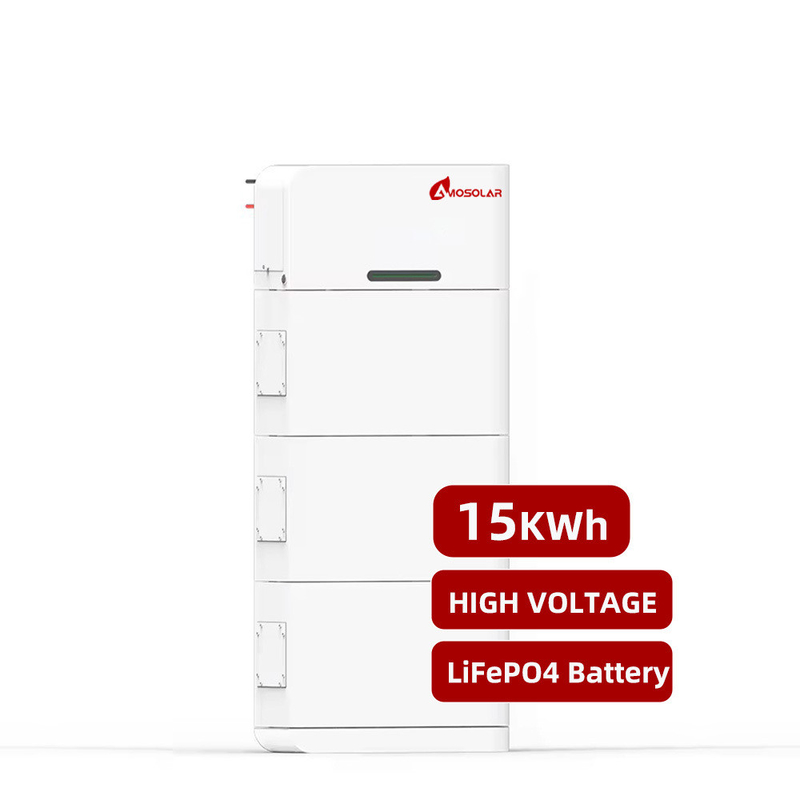 15360 Wh Stapelbare Hochspannungsturm-Lithiumbatterien für Solarenergiespeichersysteme