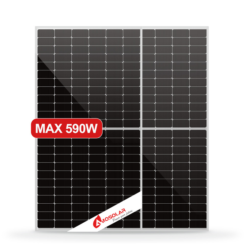 182mm Halbzell-N-Typ Mono Solar PV Modul 570W 580W 590W mit IP68 Verbindungskiste
