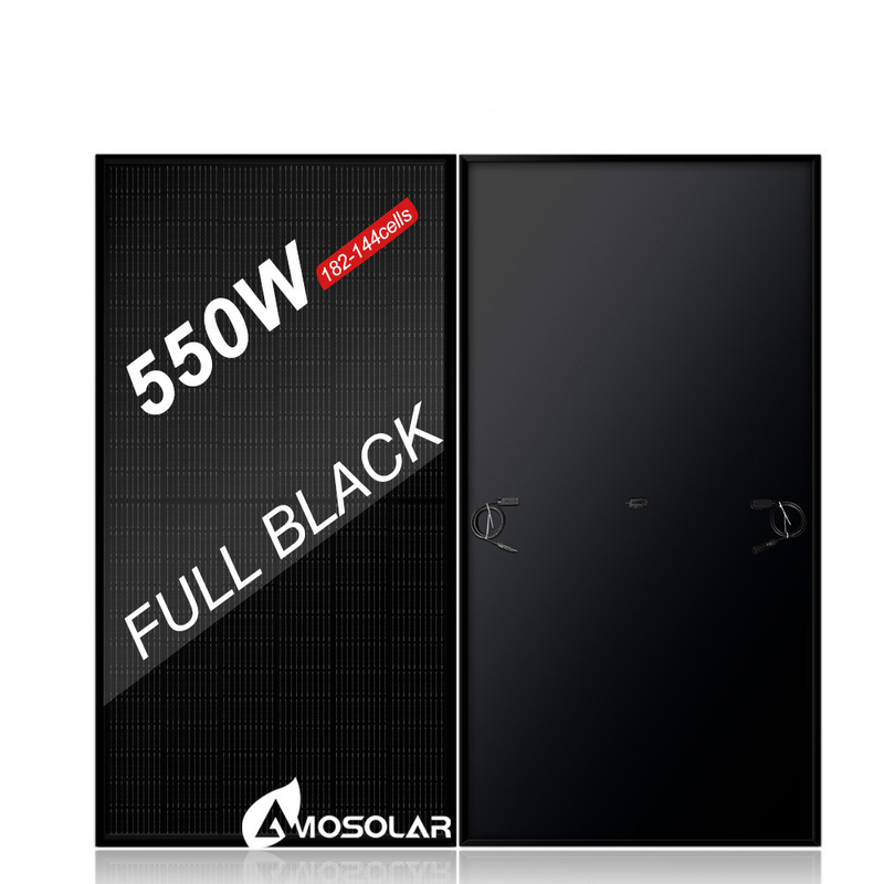 550 Watt Vollschwarzes Solarpanel HJT Monokristallines Solarpanel 540 Watt 560w Rotterdam