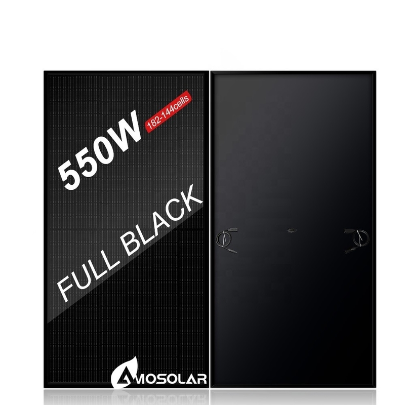 MC4-kompatible Steckverbinder Amosolar monokristallines Solarpanel für Solarstromsystem 545w