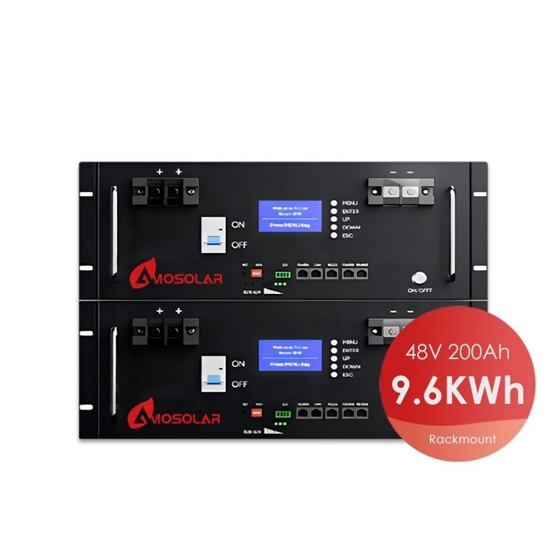 LiFePO4 48V 51.2V Lithium-Ionen-Batterie 100Ah 200AH Tiefenzyklus LFP mit Komponenten