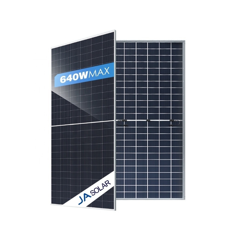 CE TUV IEC Zertifiziert Vollschwarz Bifacial 620W N-Typ Monocrystalline JA Solarpanel