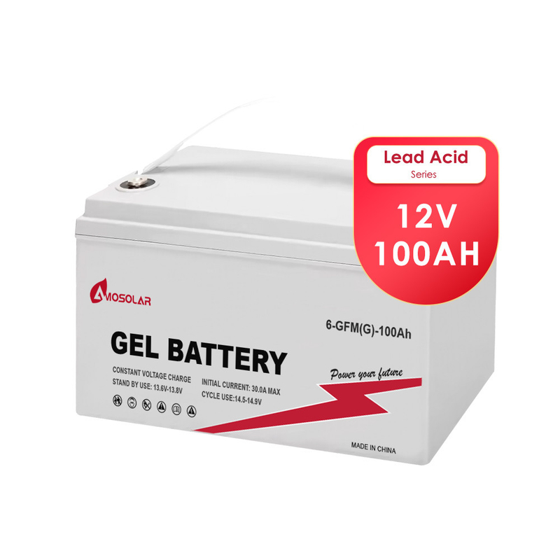 Amosolar Solarbatterie 12V Gel 100Ah 150Ah 200Ah 250Ah zur Speicherung bei Raumtemperatur