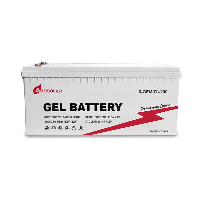 12V 100Ah 200Ah 250Ah Amosolar Deep Cycle Power Solar Gel Batterie für Off-Grid-System